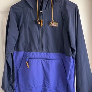 L.L. Bean Blue Jacket with Logo Patch